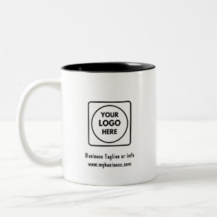 Mug de promotion commerciale à deux tons avec logo