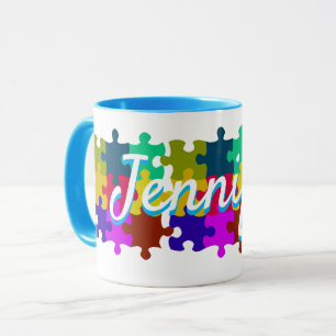 Mug de puzzle personnalisé