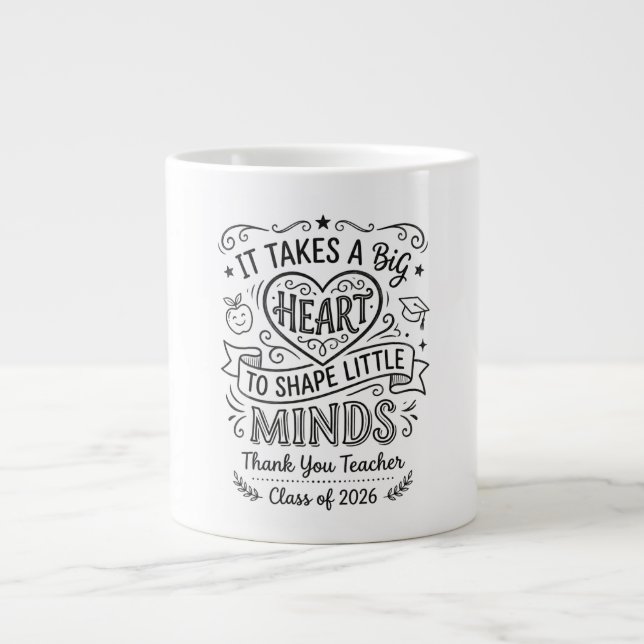 Mug de Remerciement pour les Enseignants Promotion (Devant)