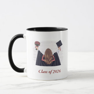 Mug de remise des diplômes illustré de la promotio