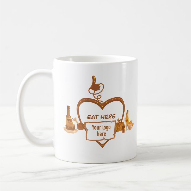 Mug de restaurant votre logo ici (Gauche)