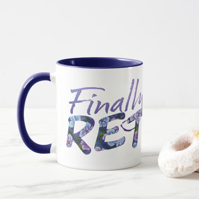 Mug de retrait de Phlox Violet (Avec donut)