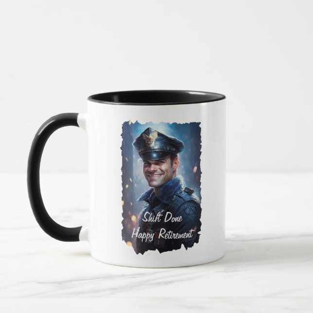 Mug de retraite de l'agent de police (Gauche)