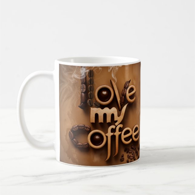 Mug de rêve de l'amoureux du café (Gauche)