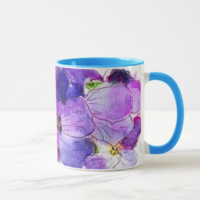Mug de Ringer de Wallflower violet (Droite)