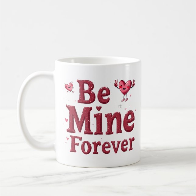 Mug de Saint Valentin avec design rétro (Gauche)