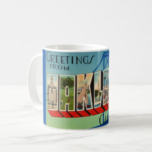 Mug de salutation rétro Oakland Californie