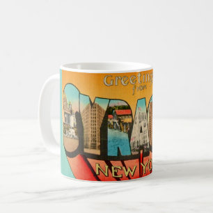 Mug de salutation rétro Syracuse New York