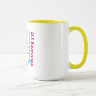 Mug de sensibilisation à la SLA / Jésus EST Seigne