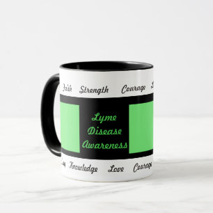 Mug de sensibilisation au ruban de la maladie de L