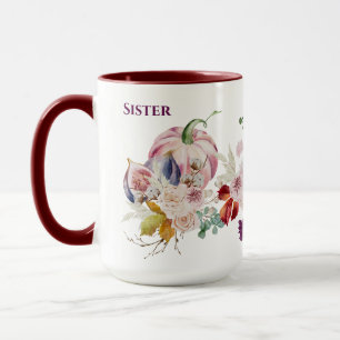 Mug de SOEUR étonnante - Automne Citrouille Figs F