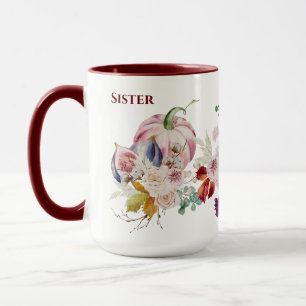Mug de SOEUR étonnante - Automne Citrouille Figs F