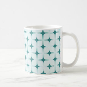 Mug de sophistication rétro, Turquoise