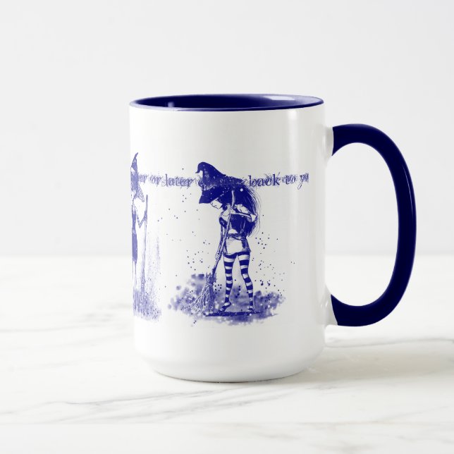 mug de sorcière bleue (Droite)