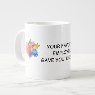 Mug de spécialité de jour du patron floral