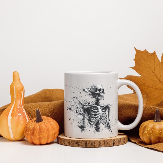 Mug de squelette Abstrait (Créateur téléchargé)