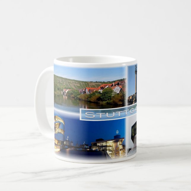 Mug DE Stuttgart - Rivière Neckar - Schlossplatz - (Devant gauche)