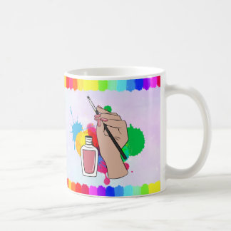 Mug de technologie colorée à ongles personnalisée