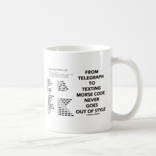 Mug De Télégraphe À Textos Le Code Morse Ne Se Démode 
