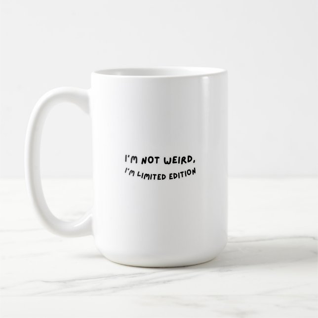 Mug de texte amusant (Gauche)