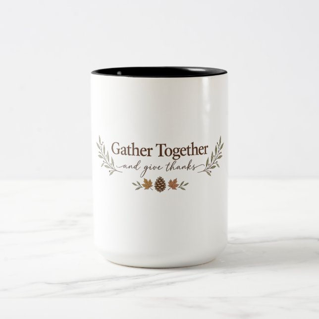 Mug de Thanksgiving Rassemblement (Centre)