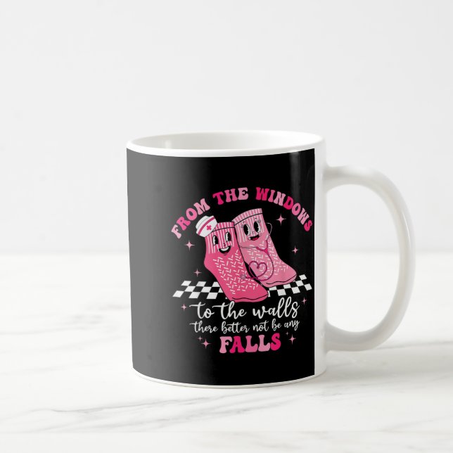 Mug de The à The Walls There Better Not Funny Nurse (Droite)