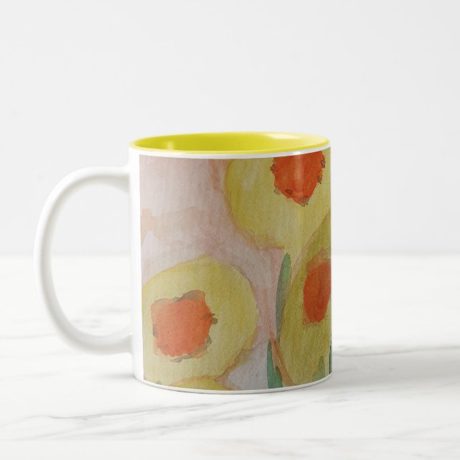Mug de tournesols Abstraits (Gauche)