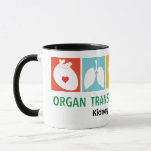 Mug de transplantation d'organes personnalisable