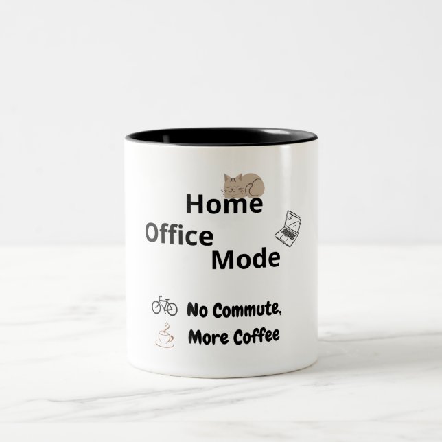 Mug de travail à distance drôle pour collègues de  (Centre)