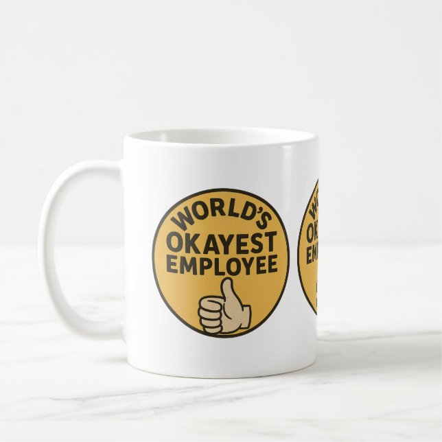 Mug de travail sarcastique - La caméra d'employés  (Gauche)