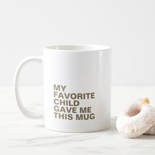 Mug de typographie personnalisée avec initiale (Avec donut)