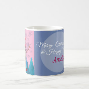 Mug de vacances à l'aquarelle robot
