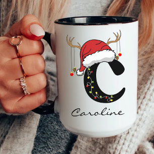 Mug de vacances avec monogramme de famille personn