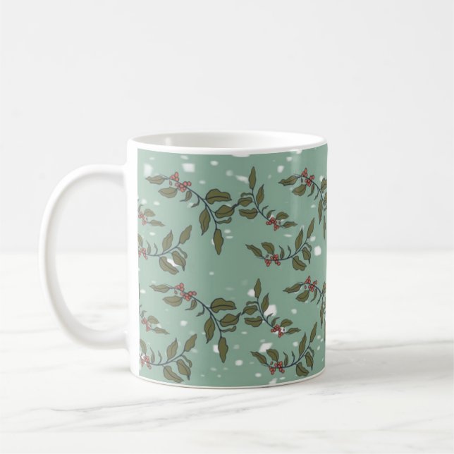 Mug de vacances dans le jardin pour Noël (Gauche)