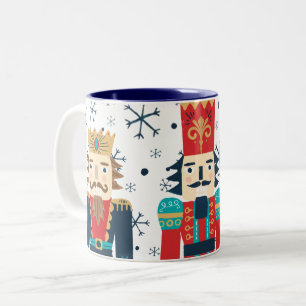 Mug de vacances de casse-noisette aquarelle mignon