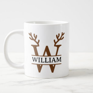 Mug de vacances Renne de Noël, personnalisable hiv