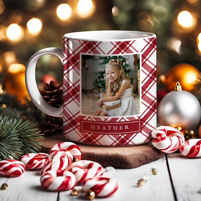 Mug de vacances rouge et blanc (Red and White Holiday Mug
)