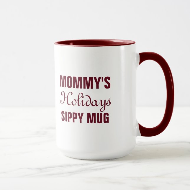 Mug de vacances - texte personnalisable (Droite)