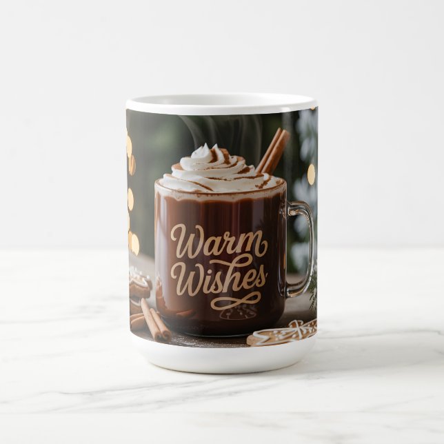Mug de vacances Vœux chaleureux : Chocolat chaud c (Centre)