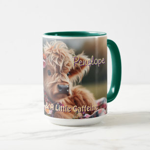 Mug de vache Highland personnalisé