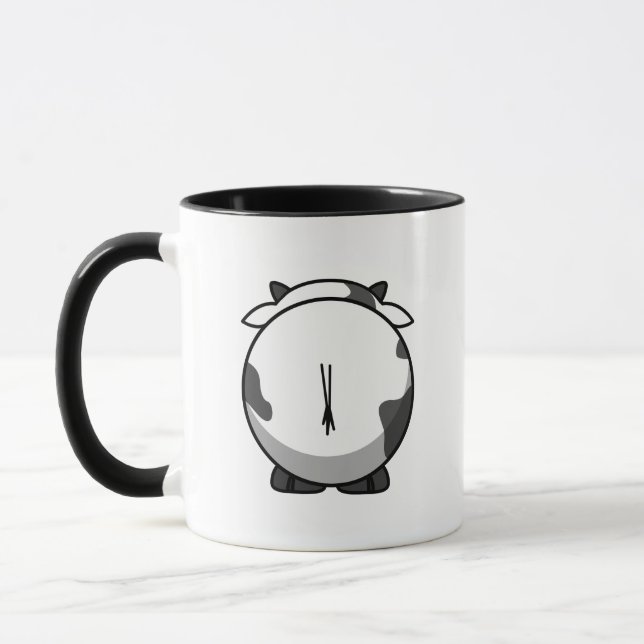 Mug de vache mignonne à main droite (Gauche)