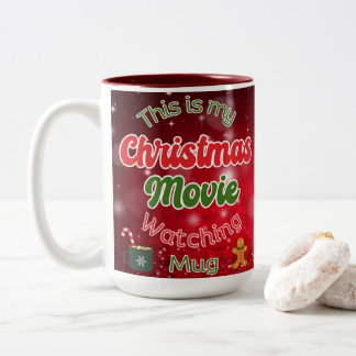 Mug de veille du film de Noël, Mug de Noël