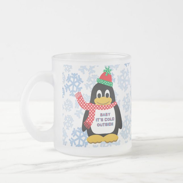Mug de verre givré de 10 oz congelé (Gauche)