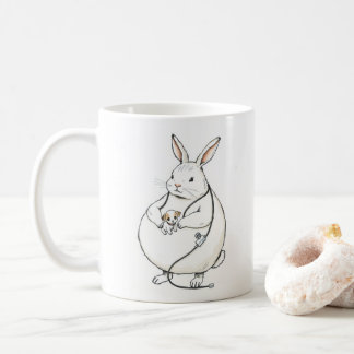 Mug de vétérinaire du lapin grassouillet - Cadeau