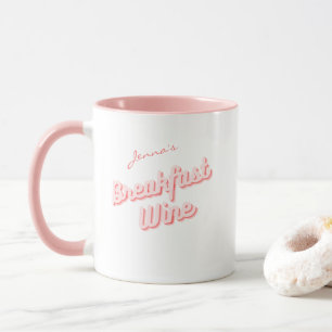 Mug de vin de petit-déjeuner de fête de Bacheloret