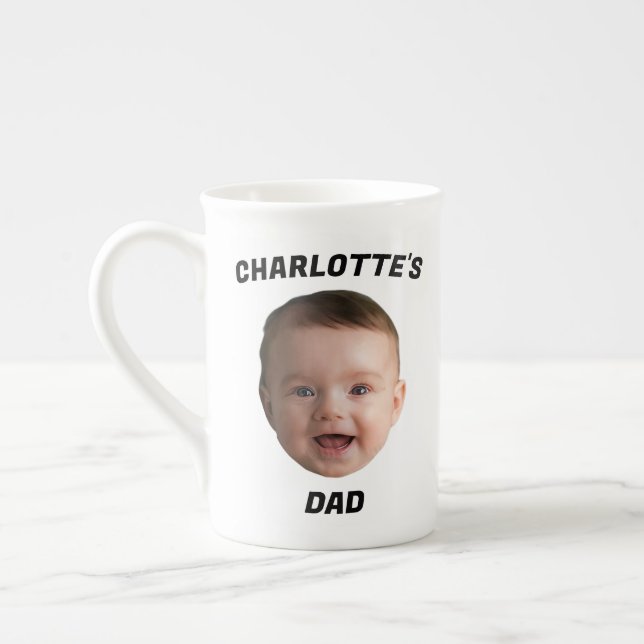 Mug de visage de bébé personnalisé, Mug de nouveau (Gauche)