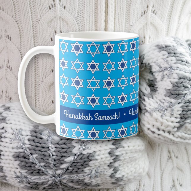 Mug de vœux personnalisé Joyeux Hanukkah (Créateur téléchargé)