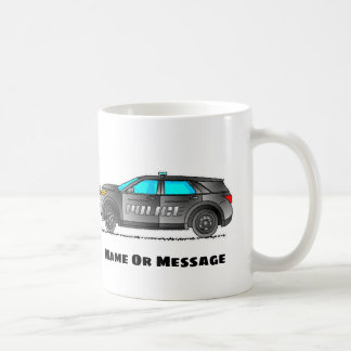 Mug de voiture de police personnalisé, cadeau d'ag