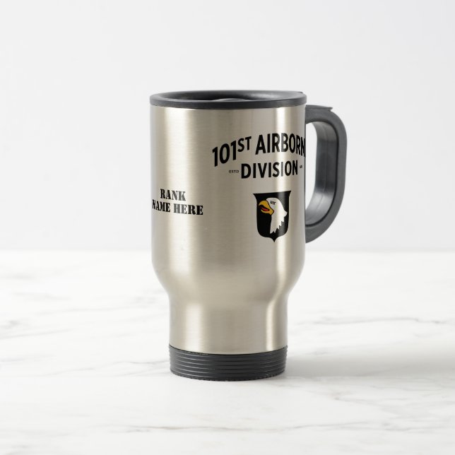 Mug De Voyage 101e division aéroportée - personnalisable (Devant droit)