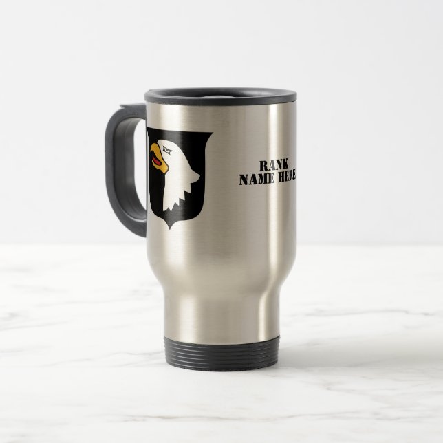 Mug De Voyage 101e division aéroportée - personnalisable (Devant gauche)